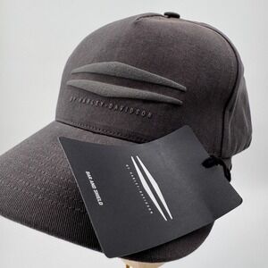 NWT Harley Davidson Bar & Shield Logo Storm Grey‎ Baseball Hat Made in USA NEW